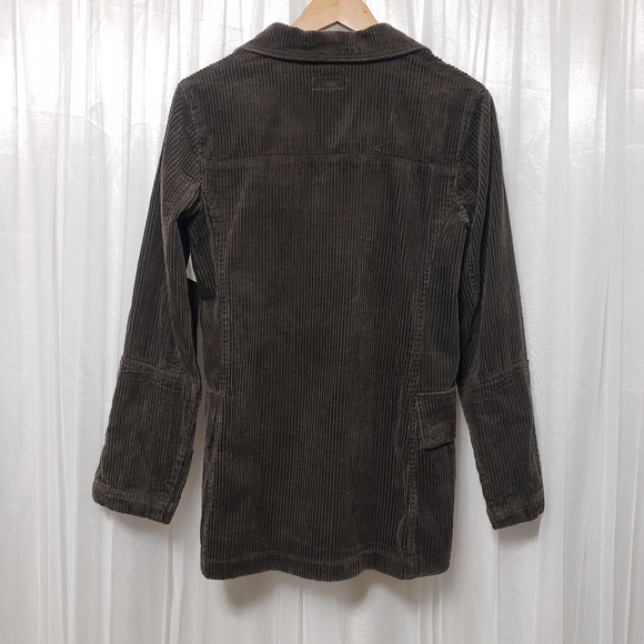 NWT Hennes Collection Olive Green Corduroy Shirt Jacket Sz EU34 - Picture 6 of 16